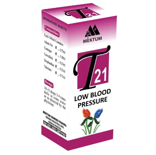 T21 Low Blood Pressure 30ML Drops Price in Pakistan